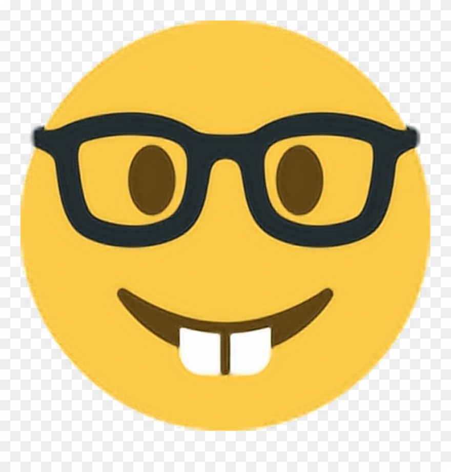 Nerd Emoji Twitter Clipart