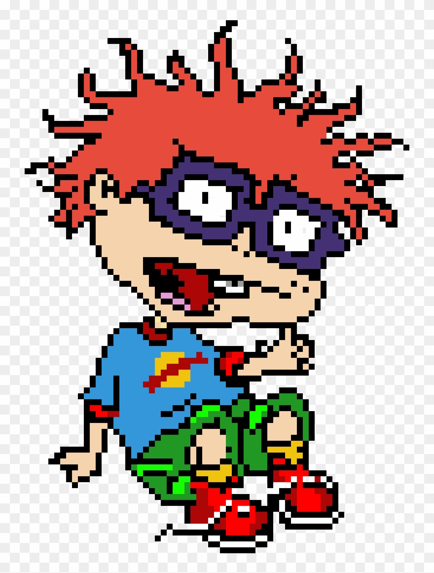 Chuckie From The Rugrats - Pixel Art Rugrats Clipart