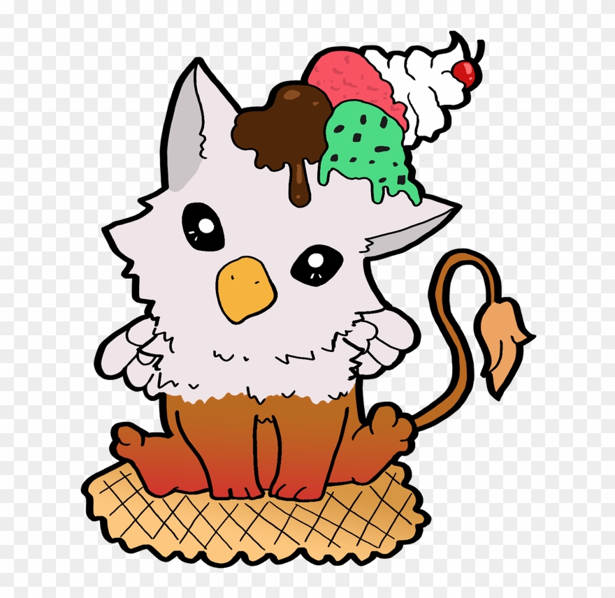 Ice Cream Gryphon Clipart