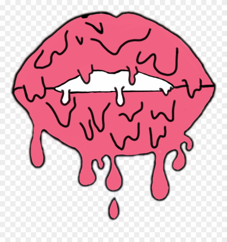 Lips Sticker - Mouth Grime Art Png Clipart