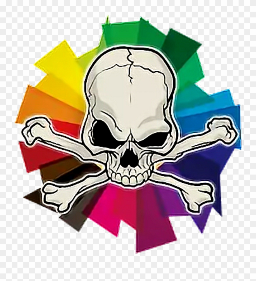 Skull Sticker - Stock Illustration Clipart