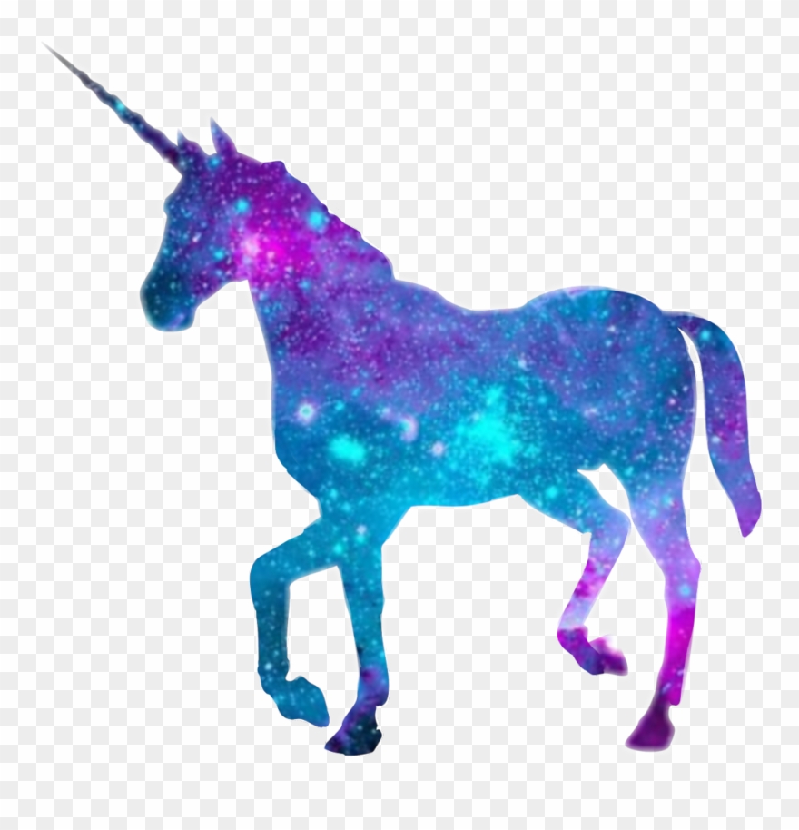Unicorn Sticker - Black Unicorn Clipart