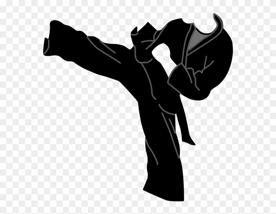 Karate Or Martial Arts Girl Birthday Party Invitation - Taekwondo Clipart