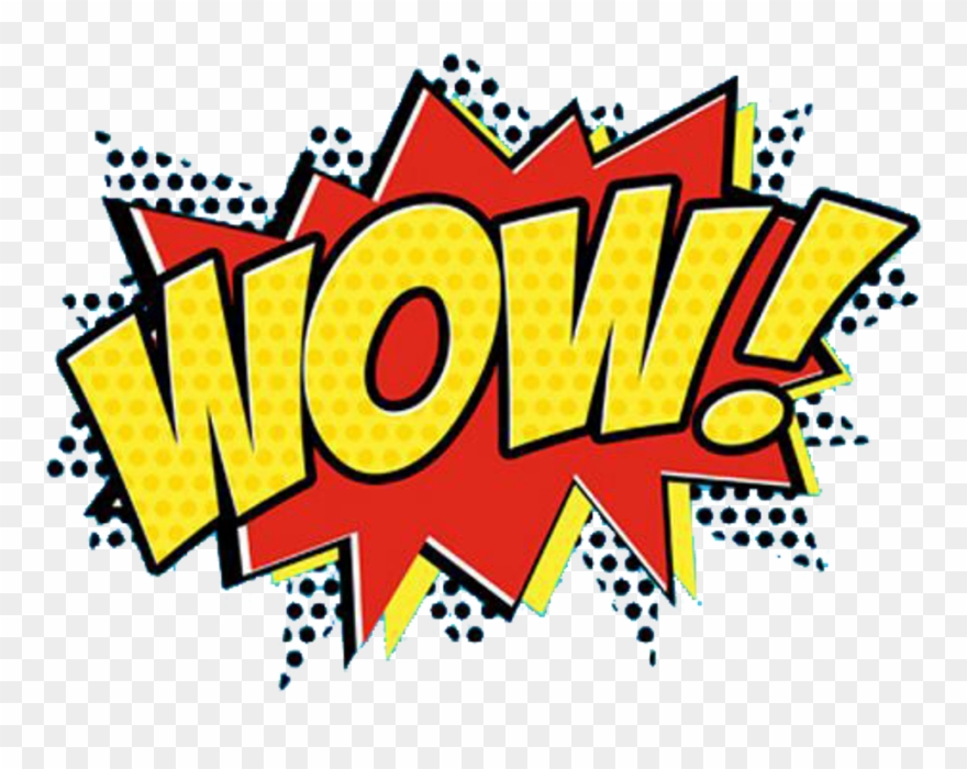 Wow Transparent Background - Comic Book Pop Art Wow Clipart