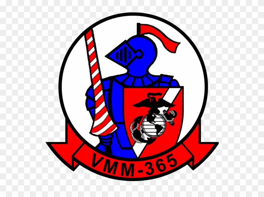 Usmc Vmm-365 Blue Knights Sticker Military, Law Enforcement - Vmm 163 Logo Clipart