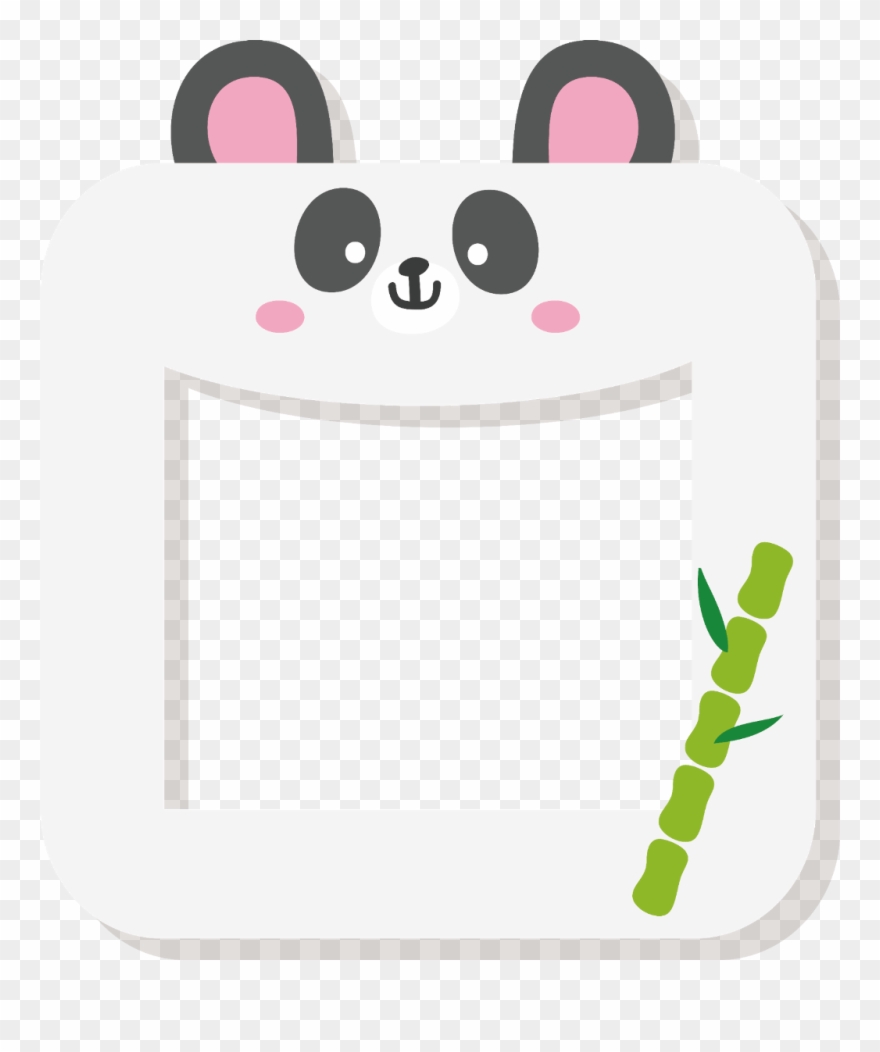 Panda Animal Frame Border Freetoedit 귀여운 可愛い Mimi Ftest - Marco De Oso Panda Clipart