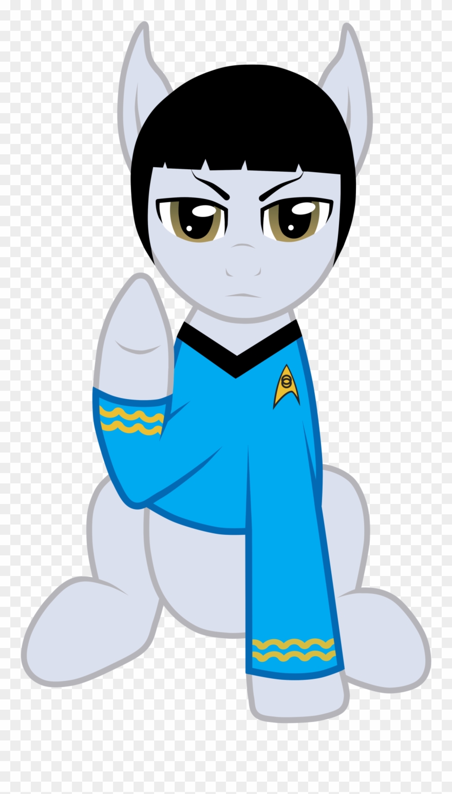 Spock Leonard Mccoy Uhura Rainbow Dash White Mammal - My Little Pony Spock Clipart