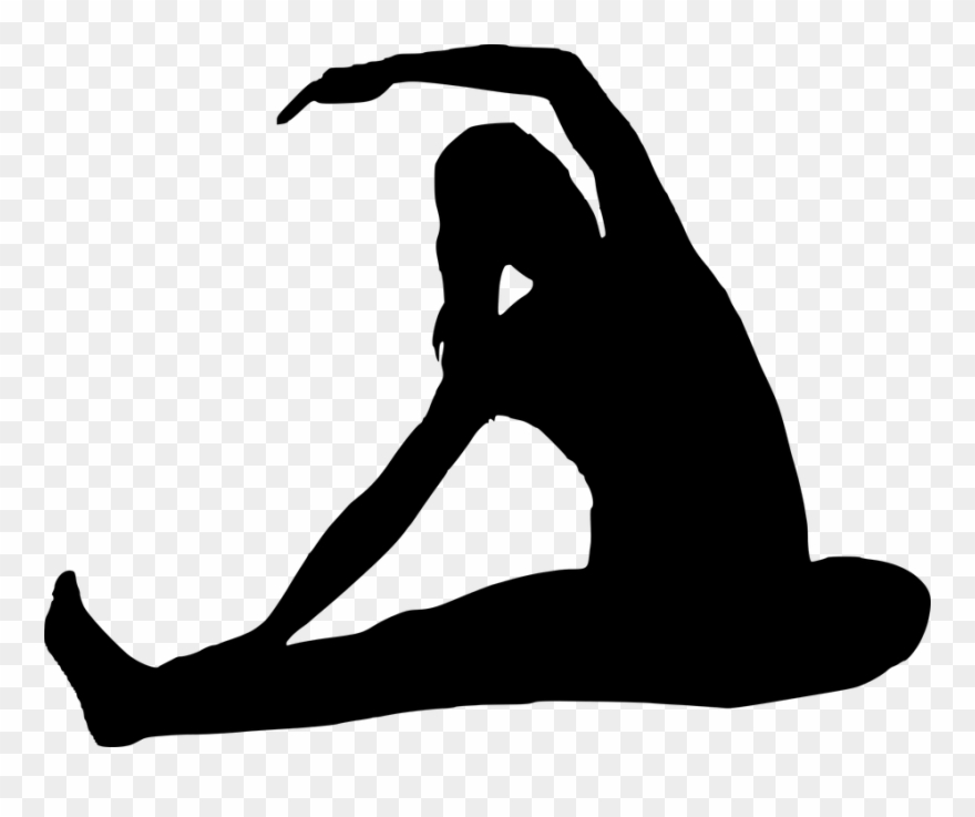 Silhouette Woman Gym - Silueta Gimnasio Png Clipart