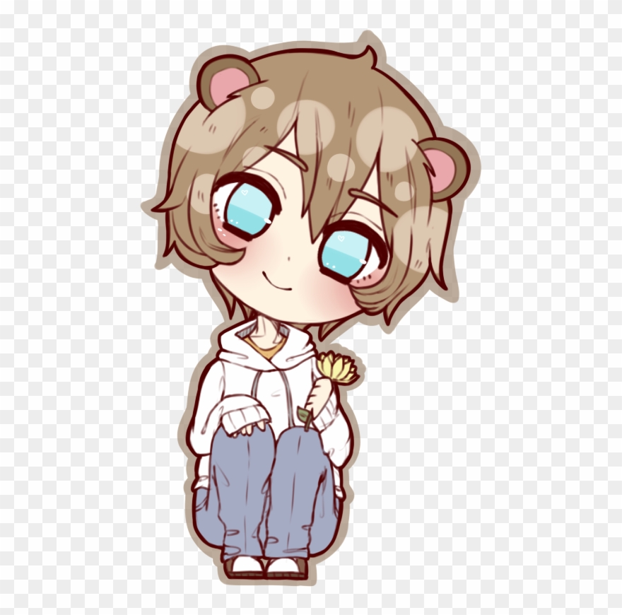 My Little Brother Alex Is - Anime Chibi Bear Boy Clipart