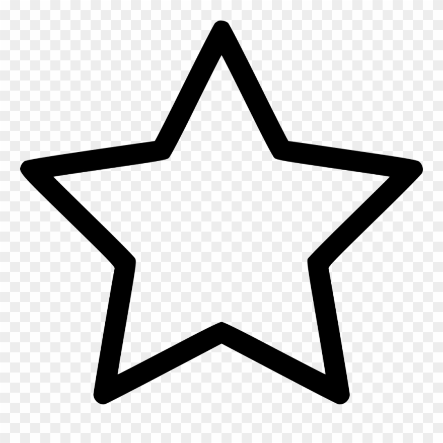Star Favorite Famous Comments - Star Line Icon Png Clipart