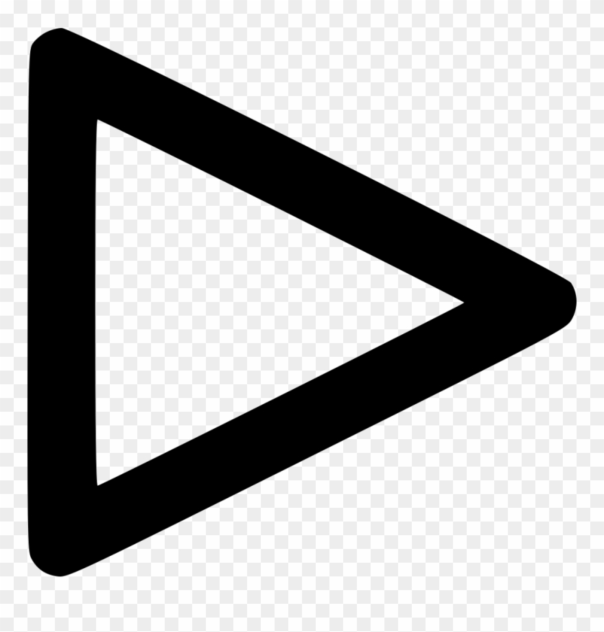 Play Audio Video App Ui Control Comments - Black Play Button Png Small Clipart