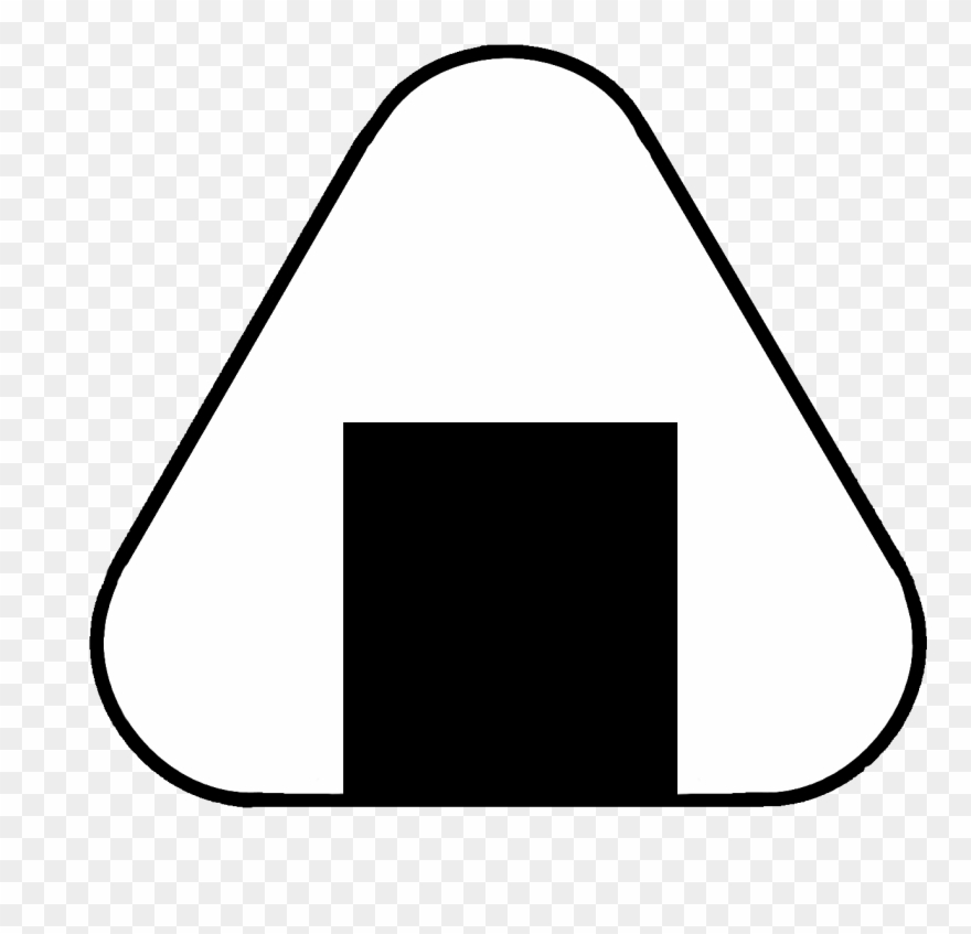 Rice Ball Clipart Black And White - Png Download