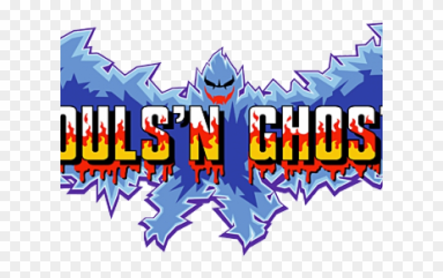 Evil Clipart Ghost And Goblin - Ghouls N Ghosts Title - Png Download
