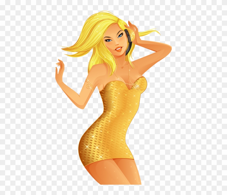 Hot Girl Cartoon Png Clipart