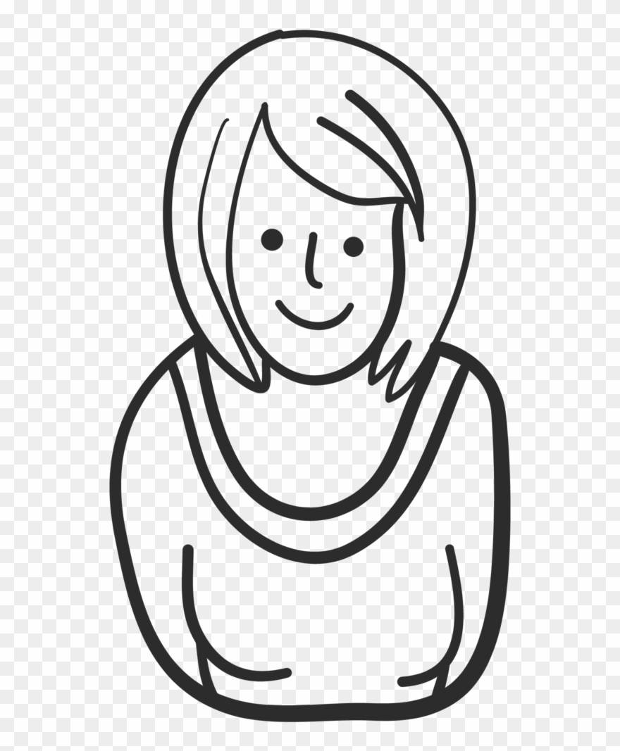 1 - You - Line Art Clipart