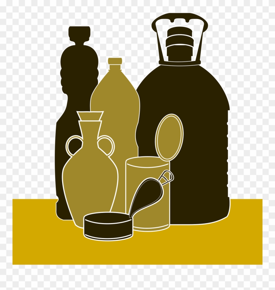 Containers Recycling Plastic - Illustration Clipart