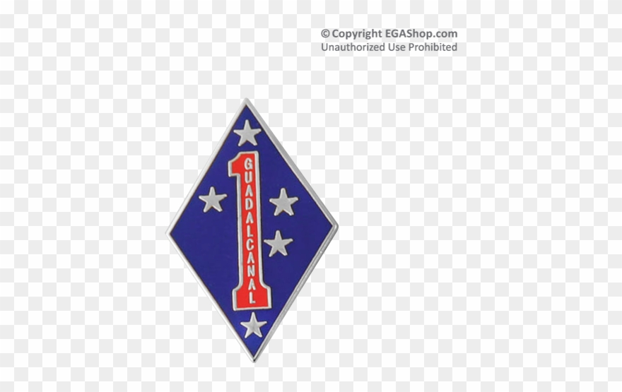 1st Marine Division Lapel Pin Clipart