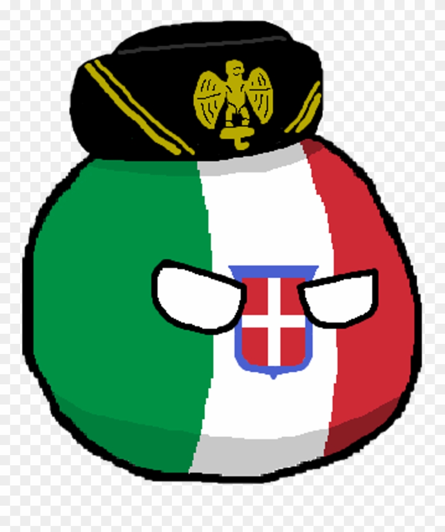 Italyball Countryballs Italy Kingdomofitalyball Axis - Countryballs Italy Clipart
