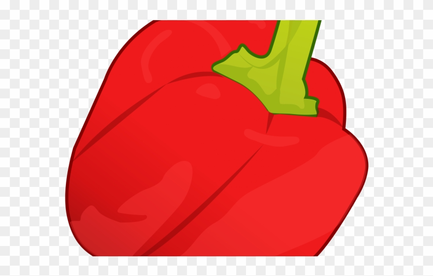 Pepper Clipart Chili Bowl - Red Bell Pepper Clipart No Background - Png Download