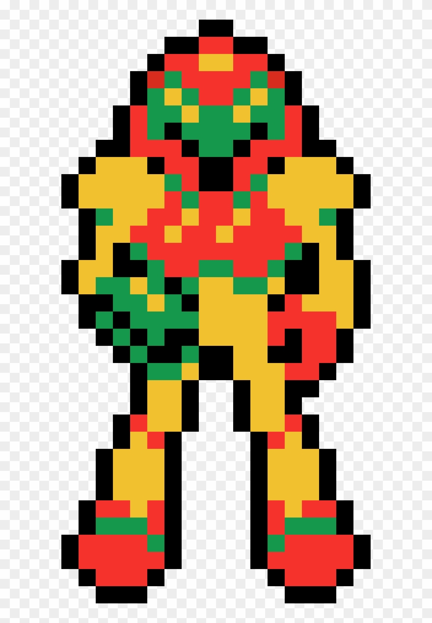Samus - Metroid 8 Bit Sprite Clipart