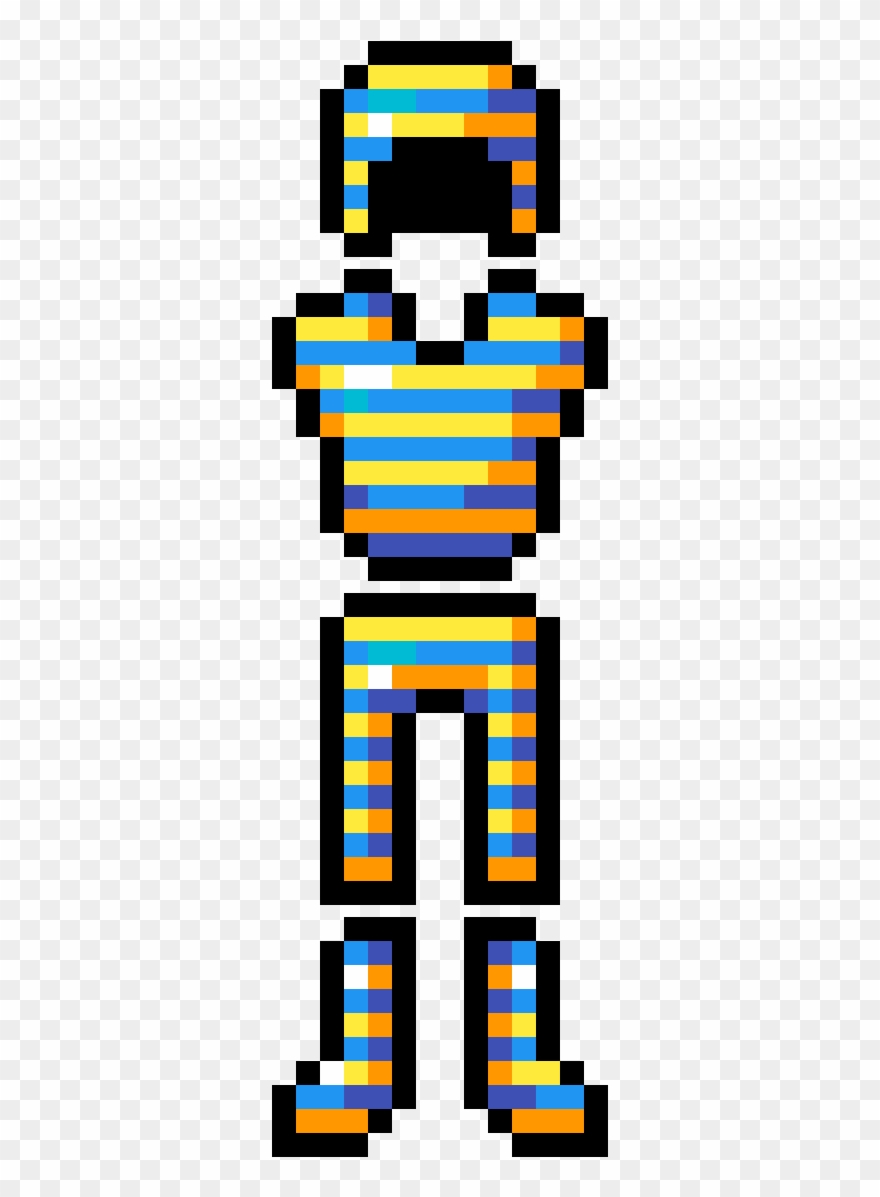 Temmie Armour - Pixel Art Minecraft Diamond Armor Clipart