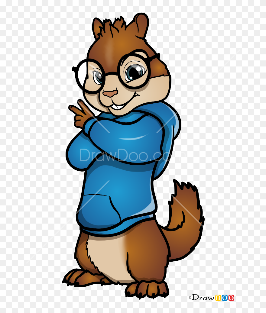 Alvin And The Chipmunks Simon Drawing Clipart