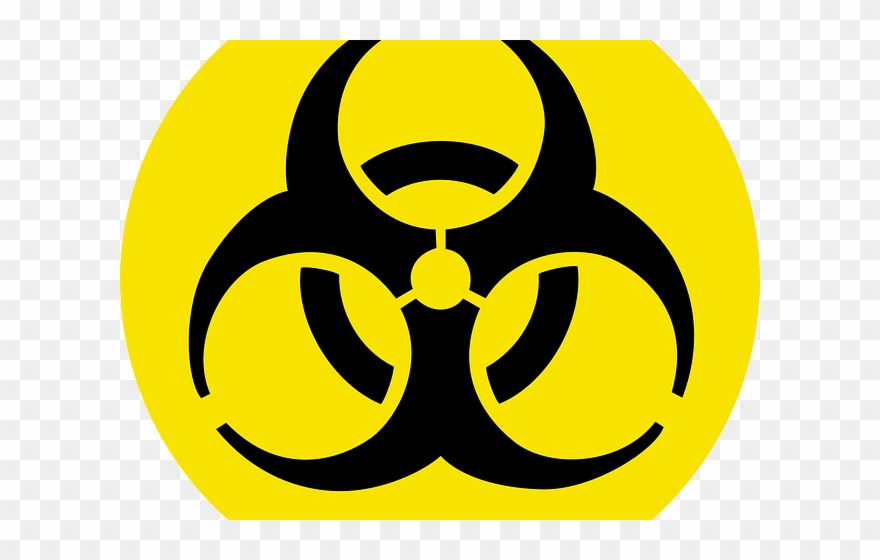 Radioactive Clipart Hazardous Material - Hazard Sign - Png Download