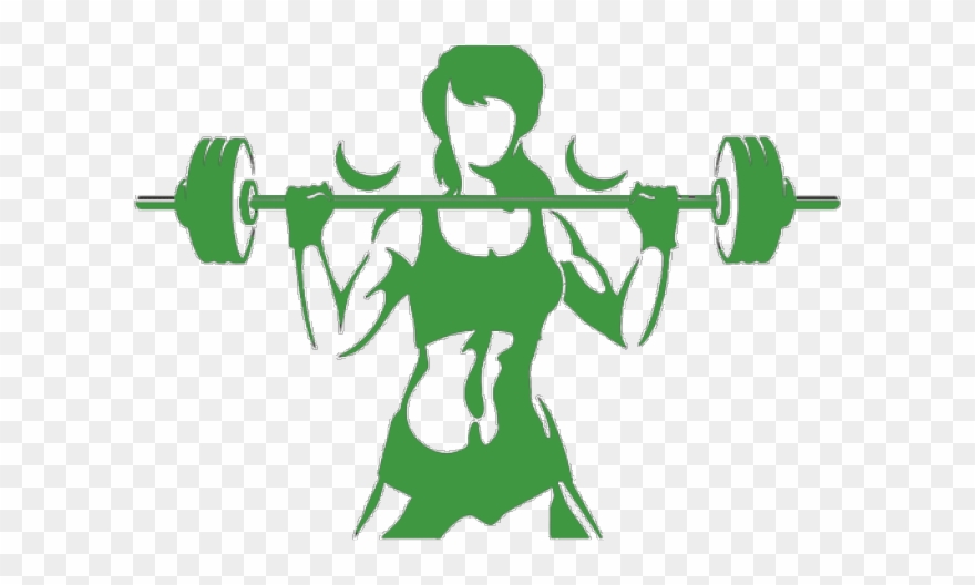 Exercise Bench Clipart Small - Lifting Cartoon Silhouette - Png Download