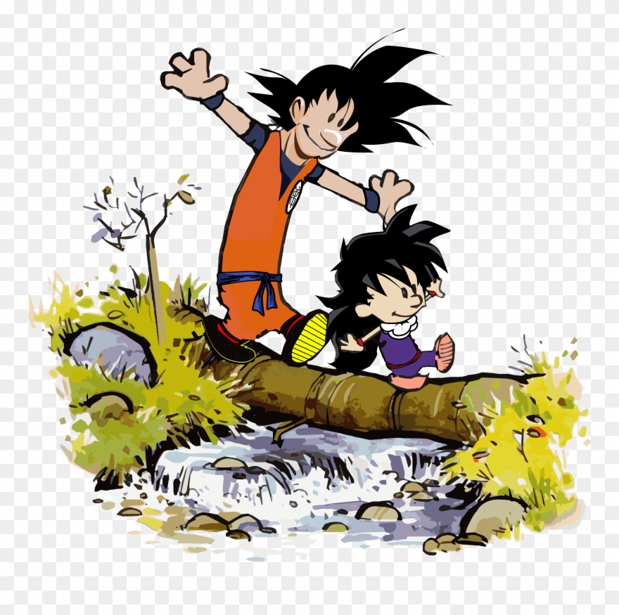 Calvin And Hobbes In A Suit Clipart