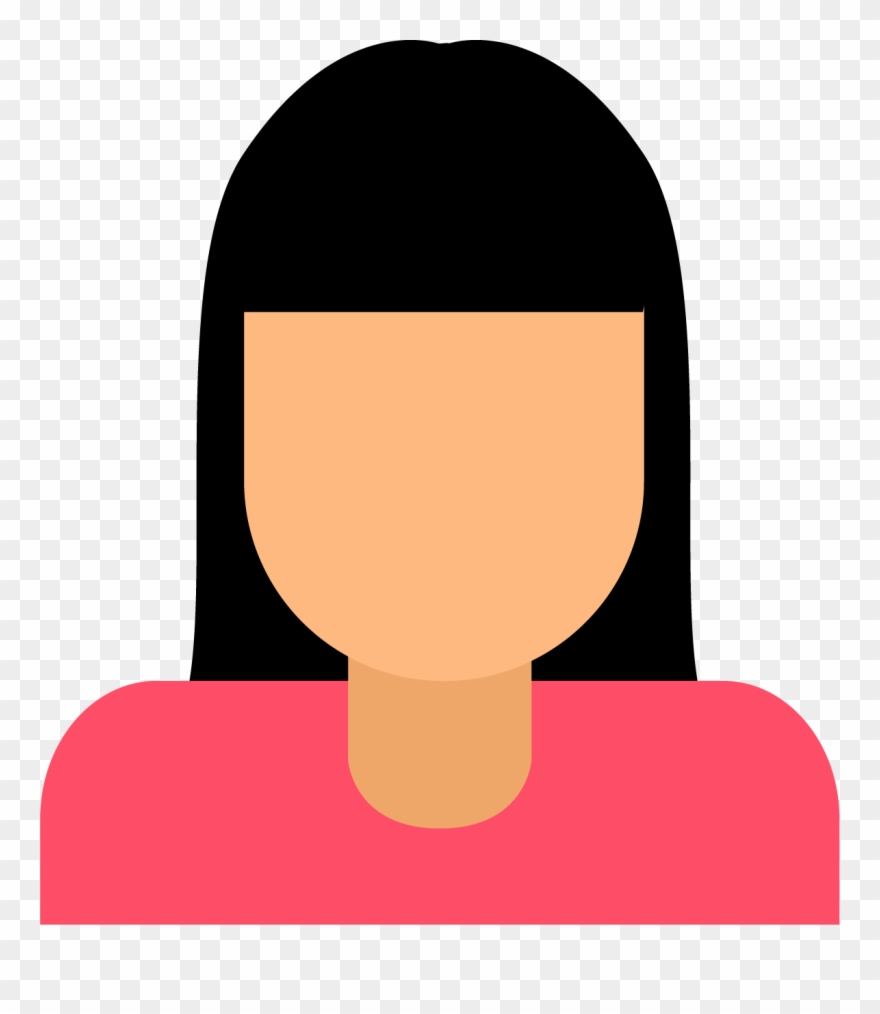 Brunet Female@4x Clipart