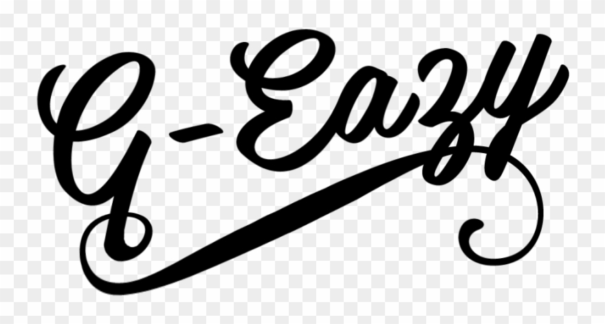 G Eazy Name Logo Clipart