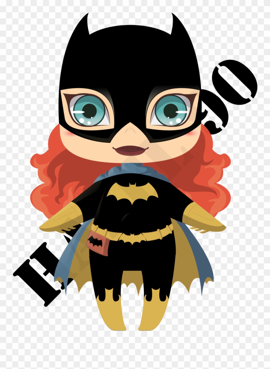 Catwoman Clipart Female - Batgirl Chibi Png Transparent Png
