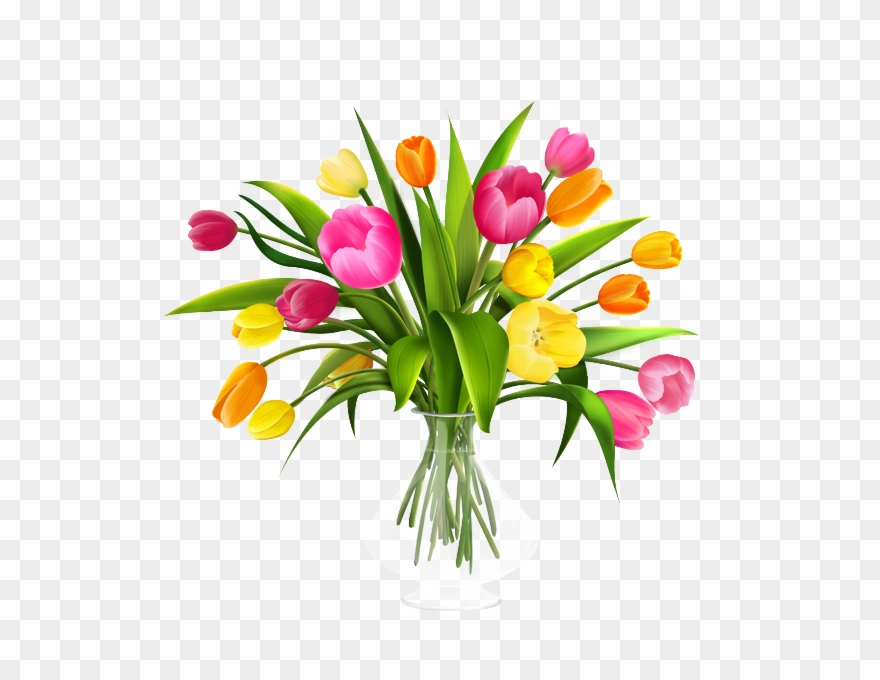 Szép Estét Kívánok - Vase Of Flowers Clipart - Png Download