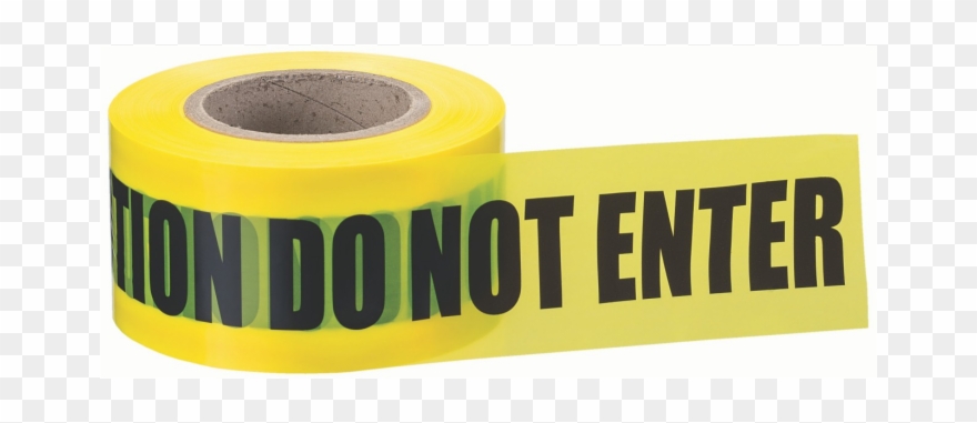 Transparent Caution Tape - Label Clipart