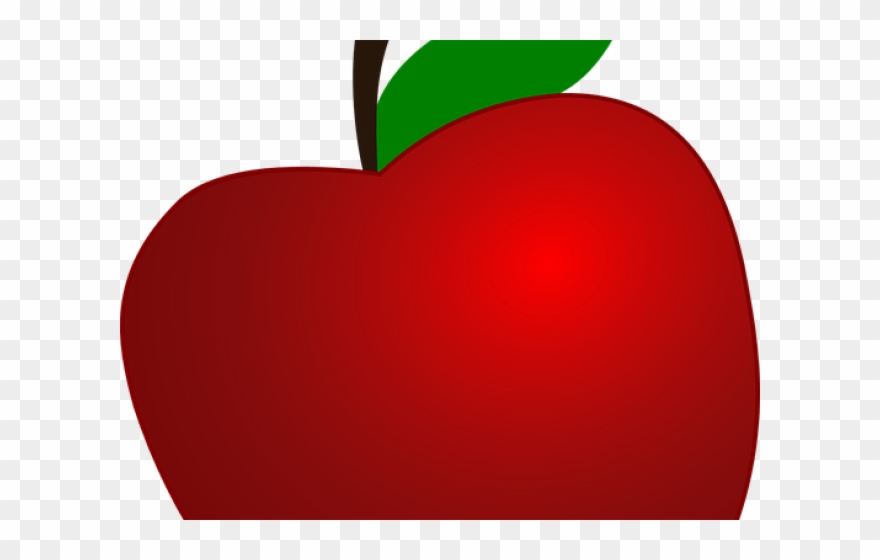 Apple Fruit Clipart Transparent Background - Heart - Png Download