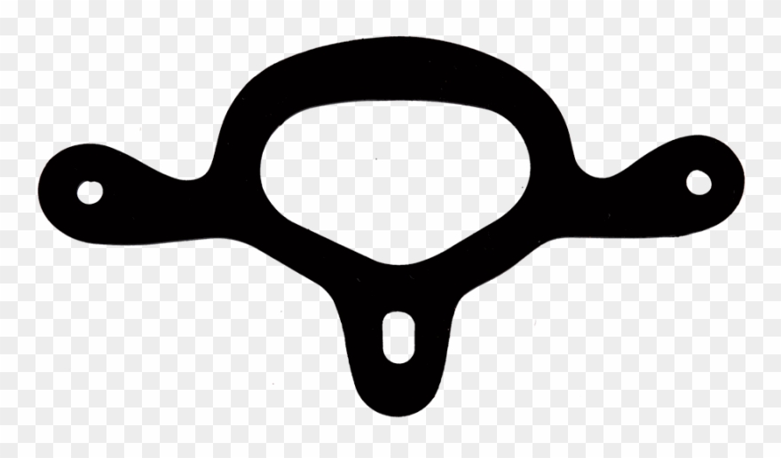 Black Rubber Spur Tie Down Clipart