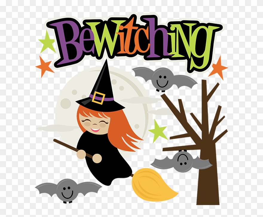 Bewitching Svg Cut Files For Scrapbooking Witch Svg - Miss Kate Cuttables Halloween Clipart