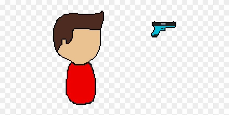 Glock And Character For Game - Cartoon Clipart