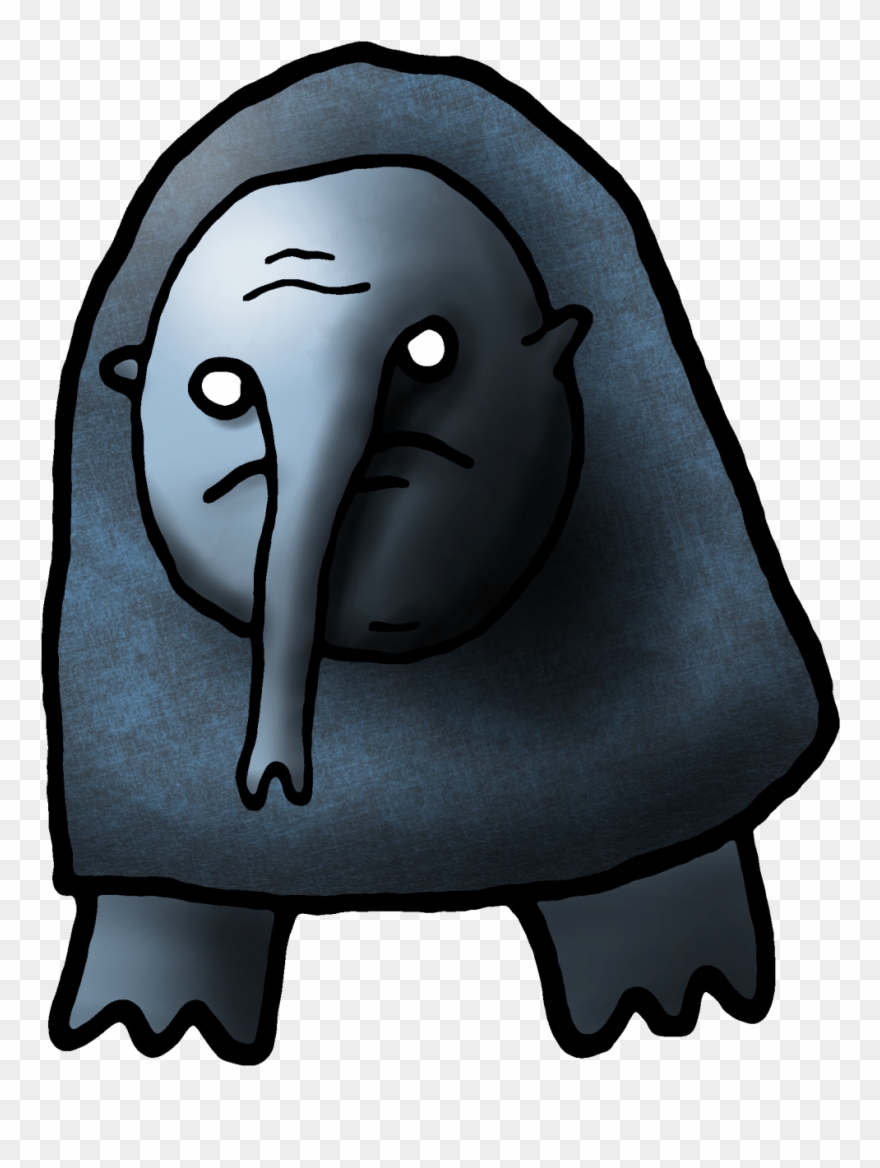 Elephant Monk - Cartoon Clipart