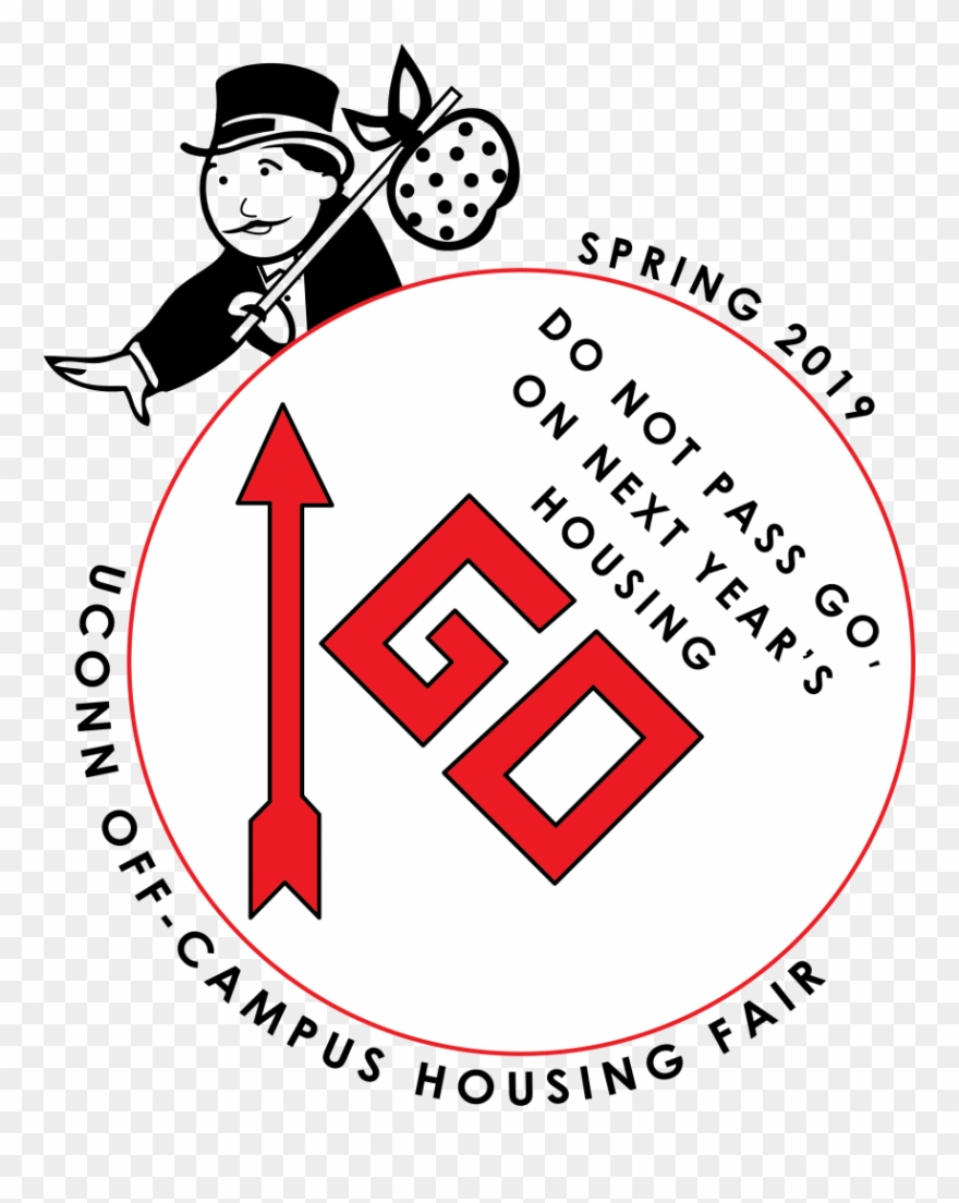 2019 Off-campus Housing Fair ~ Do Not Pass Go - Cartoon Clipart