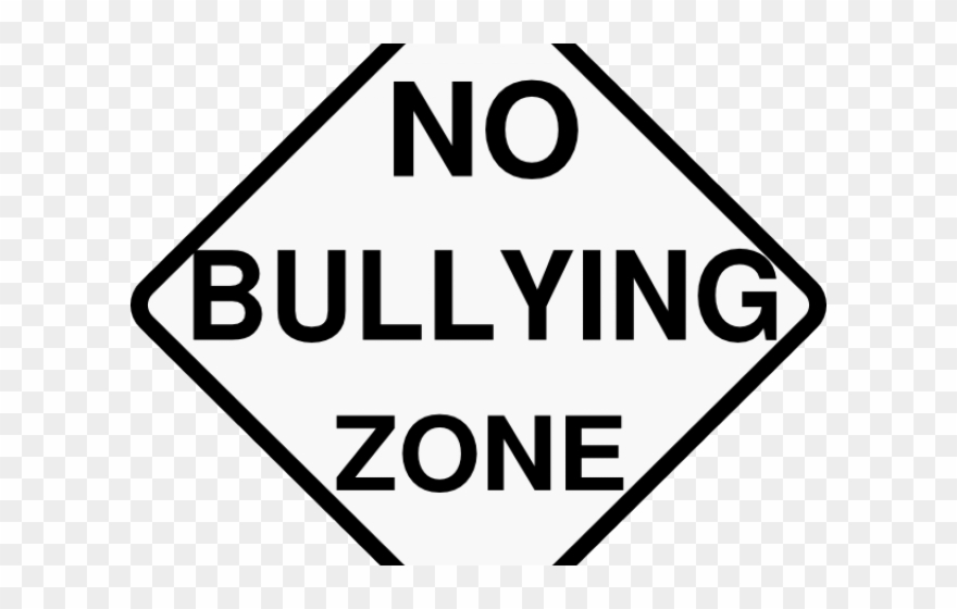 Monochrome Clipart Bullying - Sign - Png Download