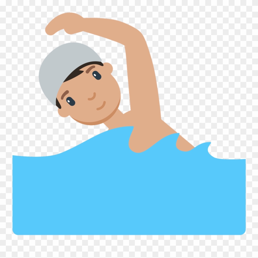 Sport Cardiff On Twitter - Cartoon Swimming Transparent Background Clipart