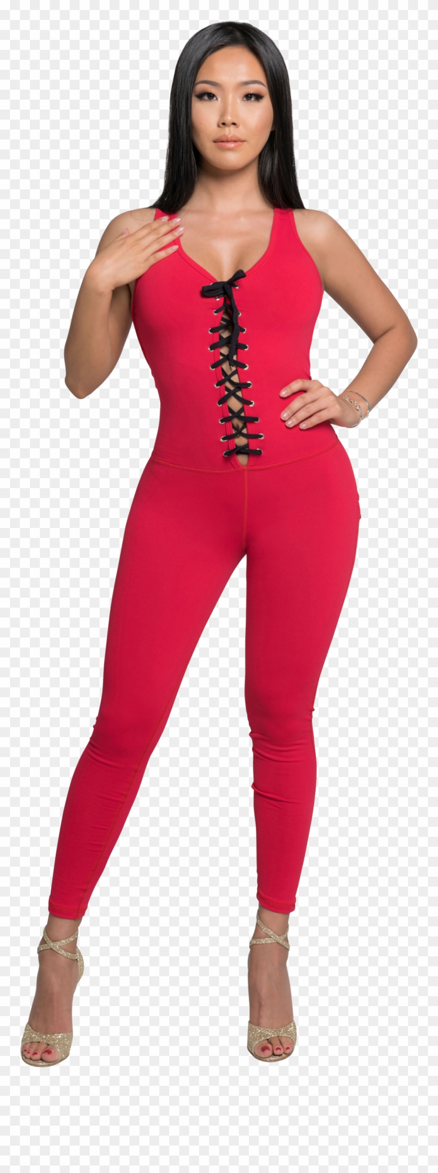 Front Laced Booty Kim Transparent Background - Girl Clipart