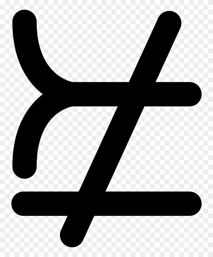 Mathematical Symbols That Does Not Match Or Equal Comments - Not Match Icon Clipart