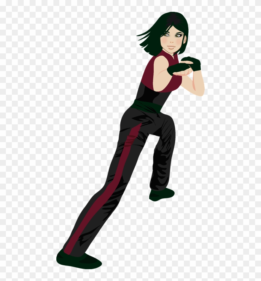 Kung Fu,girl,shaolin,martial Art - Female Martial Art Anime Clipart