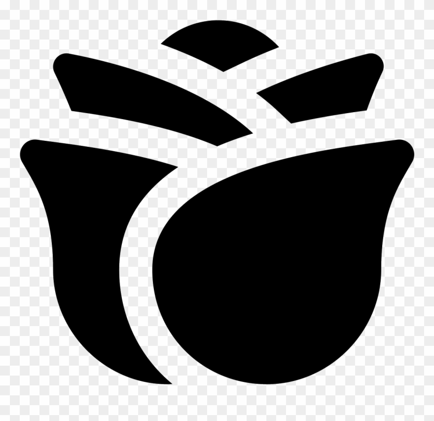 Rose Icon - Emblem Clipart