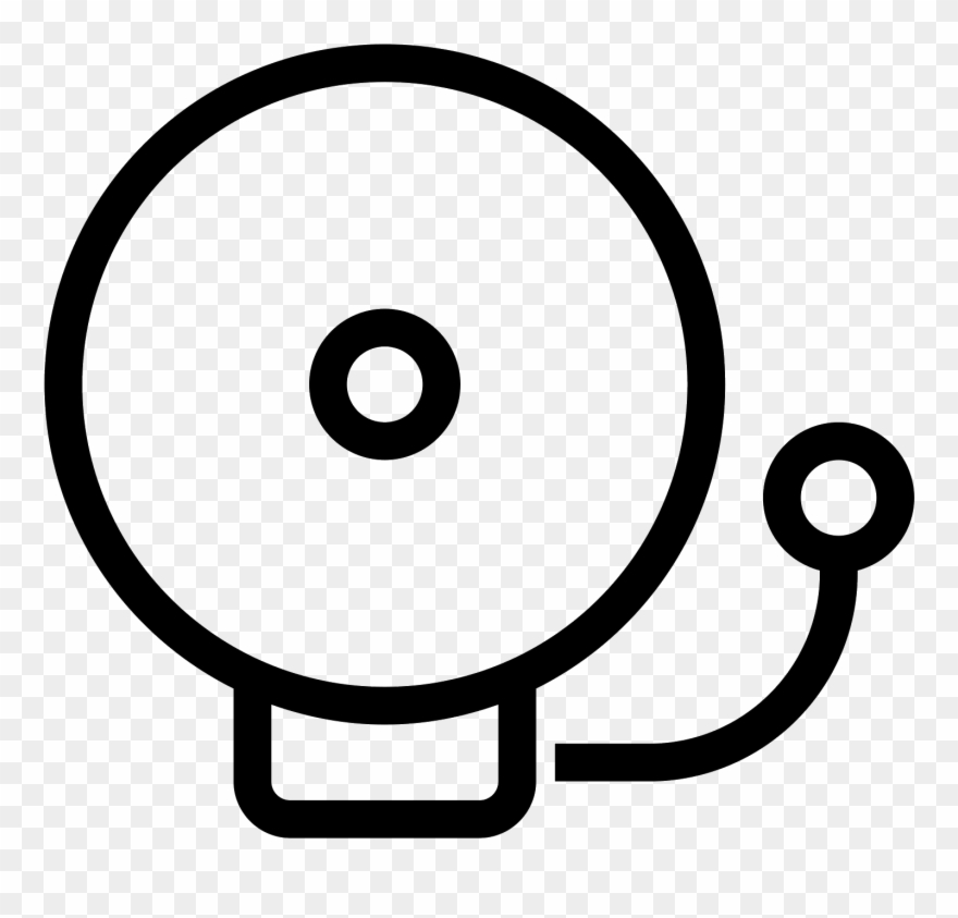 Fire Alarm Icon - Circle Clipart