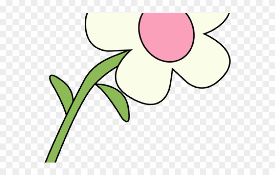 White Flower Clipart - Flowers Clip Art Single - Png Download