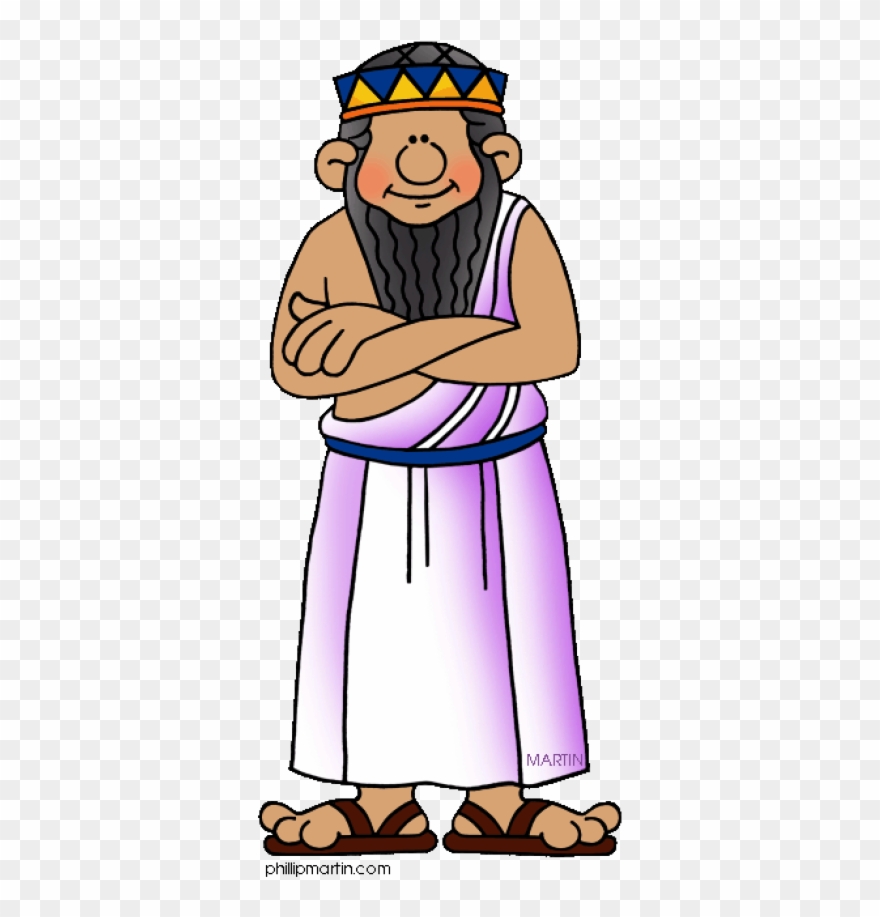 Pin Soldier Clipart Mesopotam - Cartoon Priest In Mesopotamia - Png Download