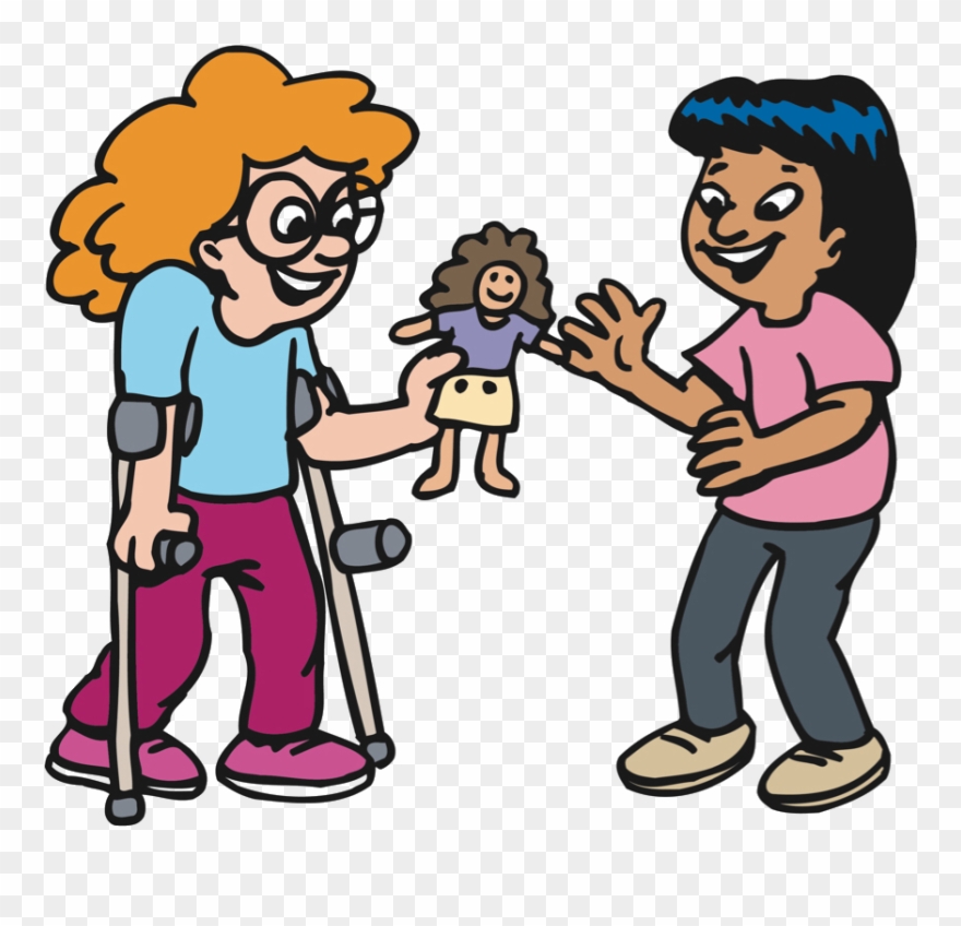 Helping Disabled Person Clipart - Png Download